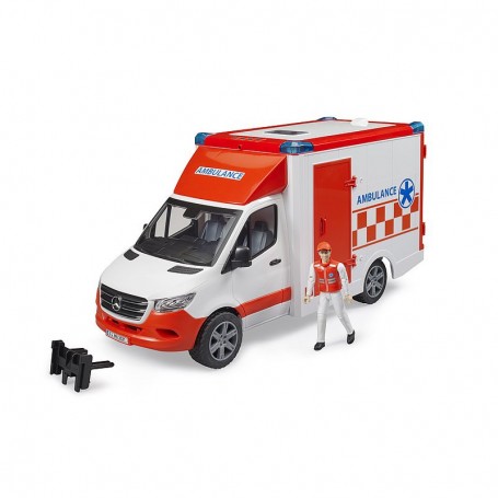 Karetka ambulans z figurką ratownika Zabawka Bruder 02676