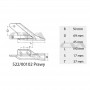 Ząb boczny prawy minikoparka JCB 1,90kg Shark 522/00102/P