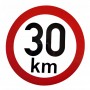 Naklejka napis ograniczenie prędkości 30 km/h