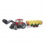 Traktor ciągnik Case IH Optum 300 CVX z przyczepą i belam Zabawka Bruder 03198