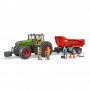 Traktor ciągnik Fendt 1050 Vario z figurką mechanika Zabawka Bruder 04041