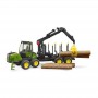 Forwarder ciągnik John Deere z chwytakiem 02133 Zabawka Bruder