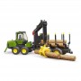 Forwarder ciągnik John Deere z chwytakiem 02133 Zabawka Bruder