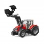Traktor ciągnik Massey Ferguson 7624 z ładowaczem czołowym Zabawka Bruder 03047