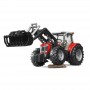 Traktor ciągnik Massey Ferguson 7624 z ładowaczem czołowym Zabawka Bruder 03047
