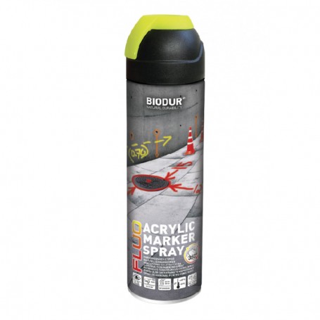 Farba geodezyjna do znakowania w sprayu Biodur 500ml żółty
