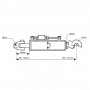 Łącznik hydrauliczny kat. 36mm/2 przegub CBM 660-913mm