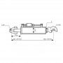 Łącznik hydrauliczny cięgło kat. 3/4 CBM Q.R. Hak 760mm S.119722