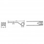 Palec zgrabiarki Deutz-Fahr VF16502744