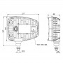 Reflektor drogowy LED Lampa przednia prawa koparki CAT CASE VOLVO Merlo JCB