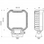 Lampa robocza uniwersalna kwadratowa LED 38w 3200 lm