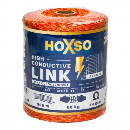 Plecionka ogrodzeniowa 2.0mm 500m 3x0,16 HOXSO Premium
