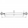 Łącznik górny kat. 2/2 1-1/8" 525-800 mm oczko/oczko TL125405GP