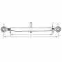 Łącznik górny kat. 1/1 1-1/8" 295-375 mm oczko/oczko Z119180KR