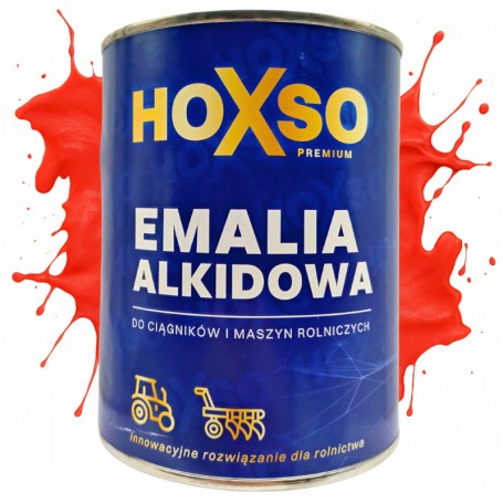 Emalia farba lakier czerwony HOXSO Zetor z podkładem 0.8l