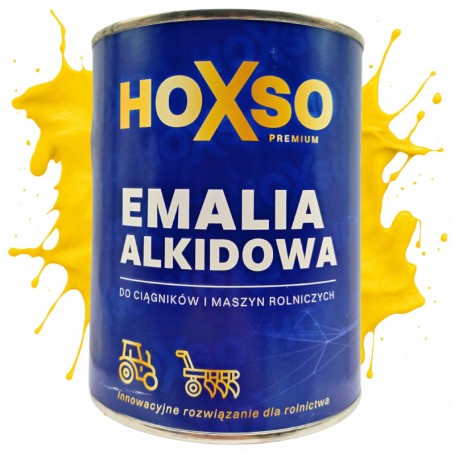 Emalia farba lakier żółty HOXSO Ursus C-330 C-360 z podkładem 0.8l