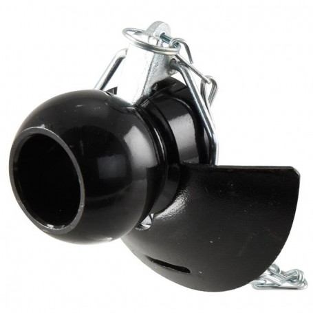 Kula dźwigni dolnej z kołnierzem i zawleczką kat. 3/3 64x37x15 czarna