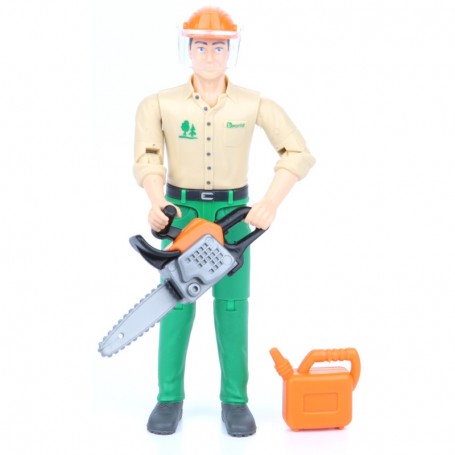 Figurka drwala z piłą i akcesoriami Zabawka Bruder 60030