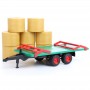 Przyczepa do transportu siana z belami Zabawka Bruder 02220