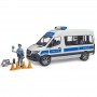 Radiowóz Mercedes Sprinter z figurką policjanta Zabawka Bruder 02683