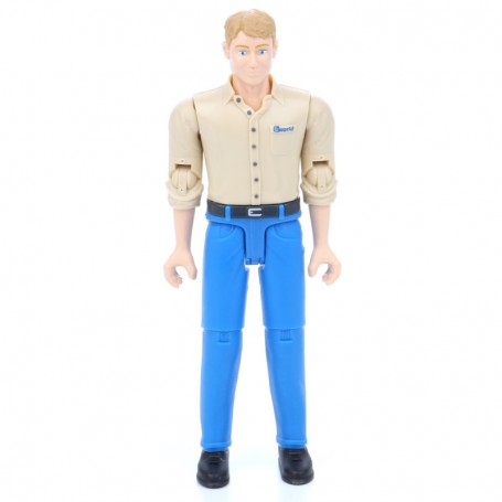 Figurka mężczyzna w niebieskich jeansach Zabawka Bruder 60006