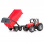 Traktor ciągnik Massey Ferguson 7480 z przyczepą Zabawka Bruder 02045