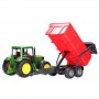 Traktor ciągnik John Deere 6920 z przyczepą Zabawka Bruder 02057