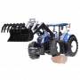 Traktor ciągnik New Holland T7 z ładowaczem Zabawka Bruder 03121