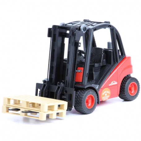 Wózek widłowy Linde H30D Zabawka Bruder 02511