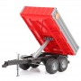 Przyczepa dwuosiowa z otwieranymi burtami Zabawka Bruder 02019