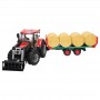 Traktor ciągnik Case IH Optum 300 CVX z przyczepą i belam Zabawka Bruder 03198