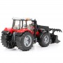 Traktor ciągnik Massey Ferguson 7624 z ładowaczem czołowym Zabawka Bruder 03047