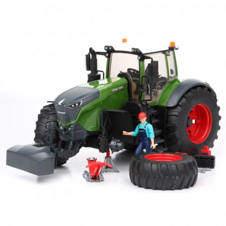 Traktor ciągnik Fendt 1050 Vario z figurką mechanika Zabawka Bruder 04041