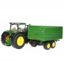 Traktor ciągnik John Deere 7R 350 z przyczepą Zabawka Bruder 03155