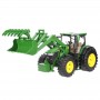 Traktor ciągnik John Deere 7R 350 z przyczepą Zabawka Bruder 03155