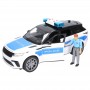 Radiowóz Range Rover Velar z figurką policjanta Zabawka Bruder 02890