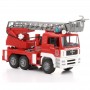 Wóz strażacki MAN z drabiną i modułem świetlno-dźwiękowym Zabawka Bruder 02771