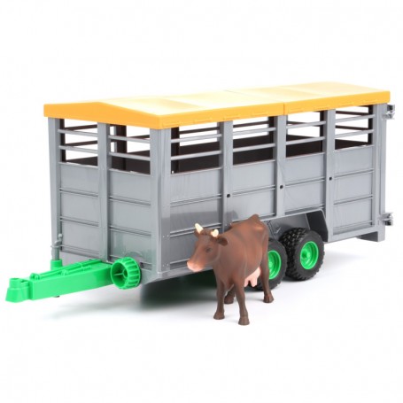 Przyczepa do przewozu zwierząt z figurką krowy Zabawka Bruder 02227