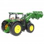 Traktor ciągnik John Deere 7R 350 z ładowaczem Zabawka Bruder 03151