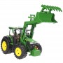 Traktor ciągnik John Deere 7R 350 z ładowaczem Zabawka Bruder 03151