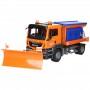 Ciężarówka MAN TGS pług śnieżny pługo-solarka Zabawka Bruder 03785