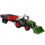 Traktor ciągnik Fendt Vario 211 z ładowaczem czołowym i przyczepą Zabawka Bruder 02182