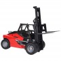 Wózek widłowy Linde HT160 z paletą i koszem Zabawka Bruder 02513