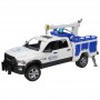 Wóz serwisowy Dodge RAM 2500 z obrotowym świetlnym kogutem Zabawka Bruder 02509