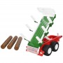 Traktor ciągnik Roadmax z przyczepą do wywozu drzewa Zabawka Bruder 03453