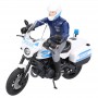 Motocykl policyjny Scrambler Ducati z figurką policjanta Zabawka Bruder 62731