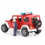Jeep Wrangler straż pożarna z figurką Zabawka Bruder 02528