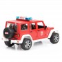 Jeep Wrangler straż pożarna z figurką Zabawka Bruder 02528