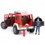 Jeep Wrangler straż pożarna z figurką Zabawka Bruder 02528