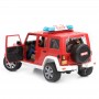 Jeep Wrangler straż pożarna z figurką Zabawka Bruder 02528